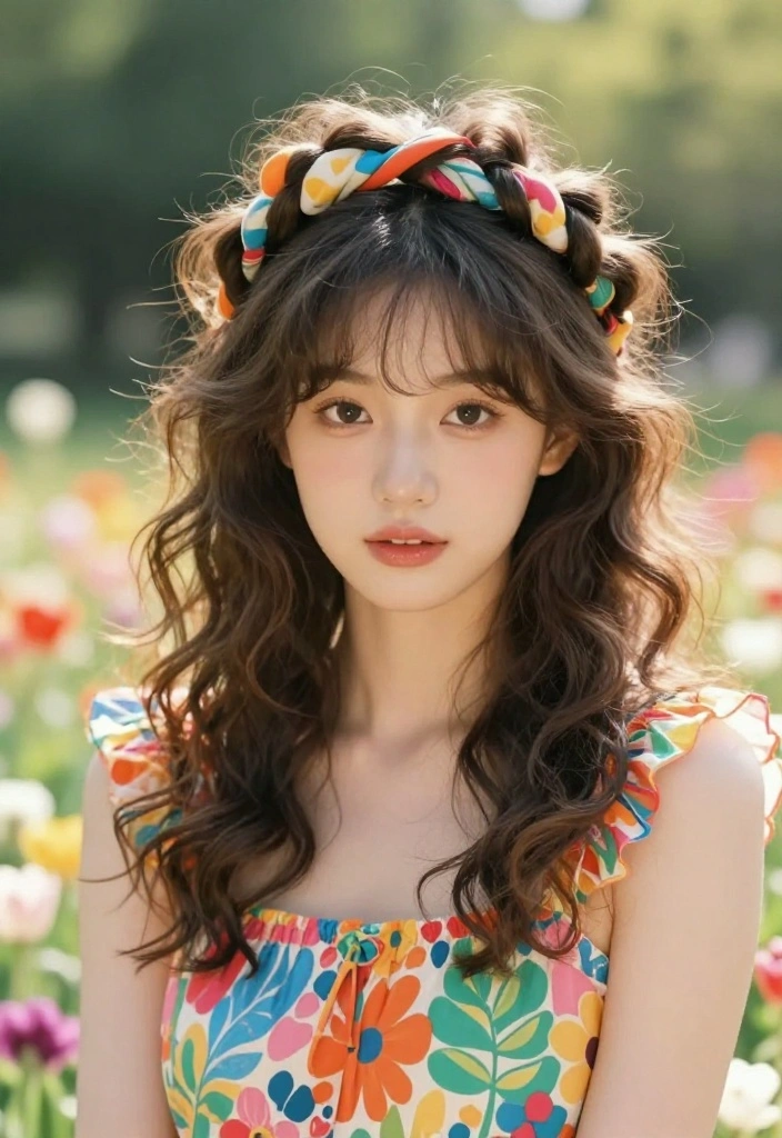 20 Quick Hot Weather Hairstyles Specially for Frizzy Hair Types - 18. Twisted Hairband 1