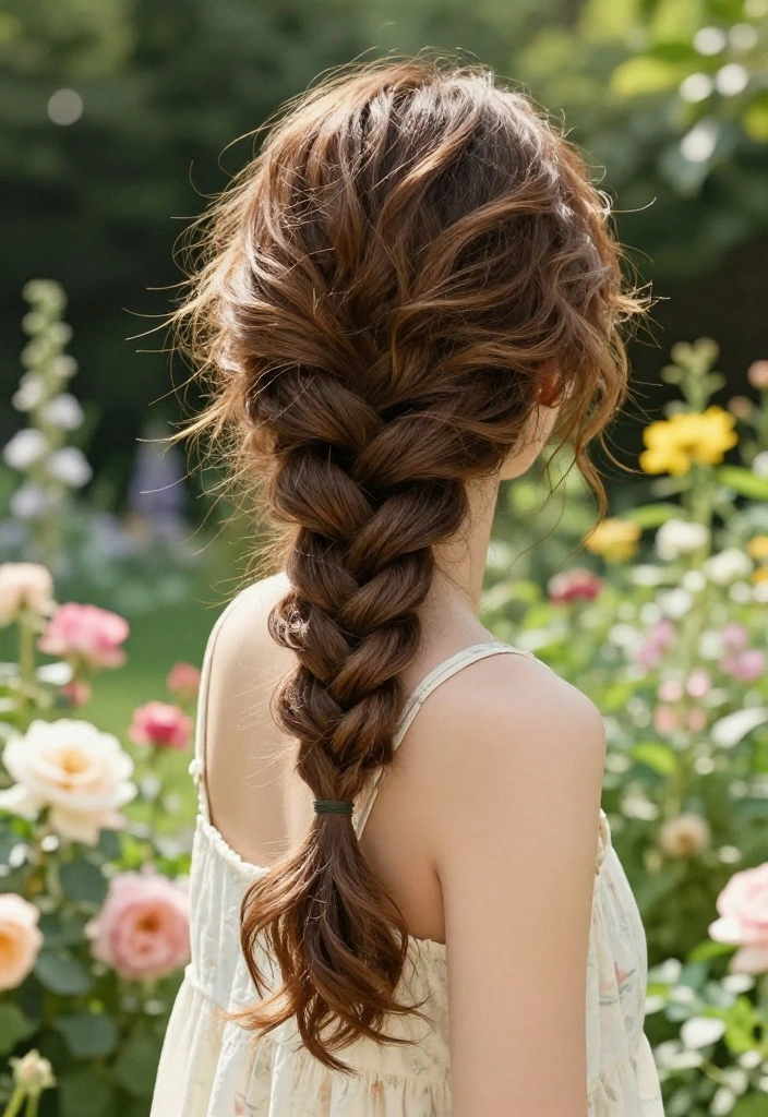 20 Quick Hot Weather Hairstyles Specially for Frizzy Hair Types - 6. Soft Side Braid 1