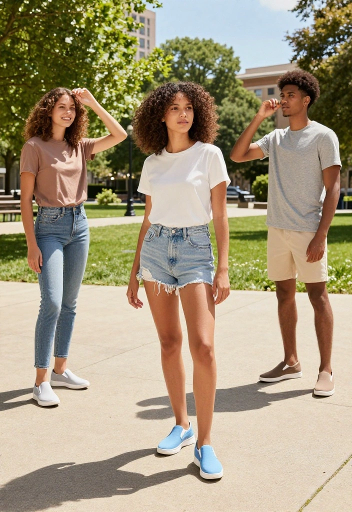 20 Summer Workout Outfits That Work for Both Indoor and Outdoor Exercise - 17. Casual Slip-On Sneakers 1