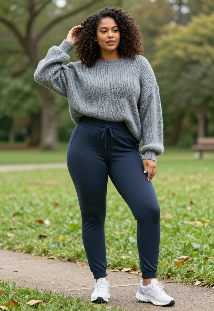 20 Ways to Style a Baggy Workout Outfit So It Looks Effortlessly Cool - 17. Use Layered Textures 1