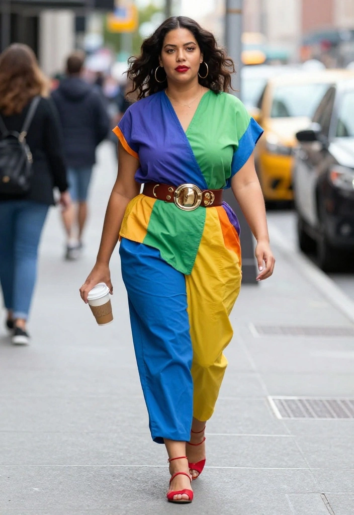 20 Ways to Style a Baggy Workout Outfit So It Looks Effortlessly Cool - 6. Add a Statement Belt 1