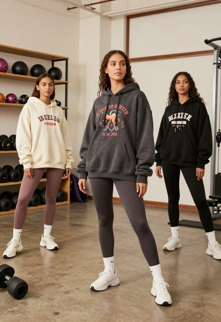 20 Workout Outfit Aesthetic Ideas to Transform Your Gym Look in 2026 - 5. Oversized Comfort 1