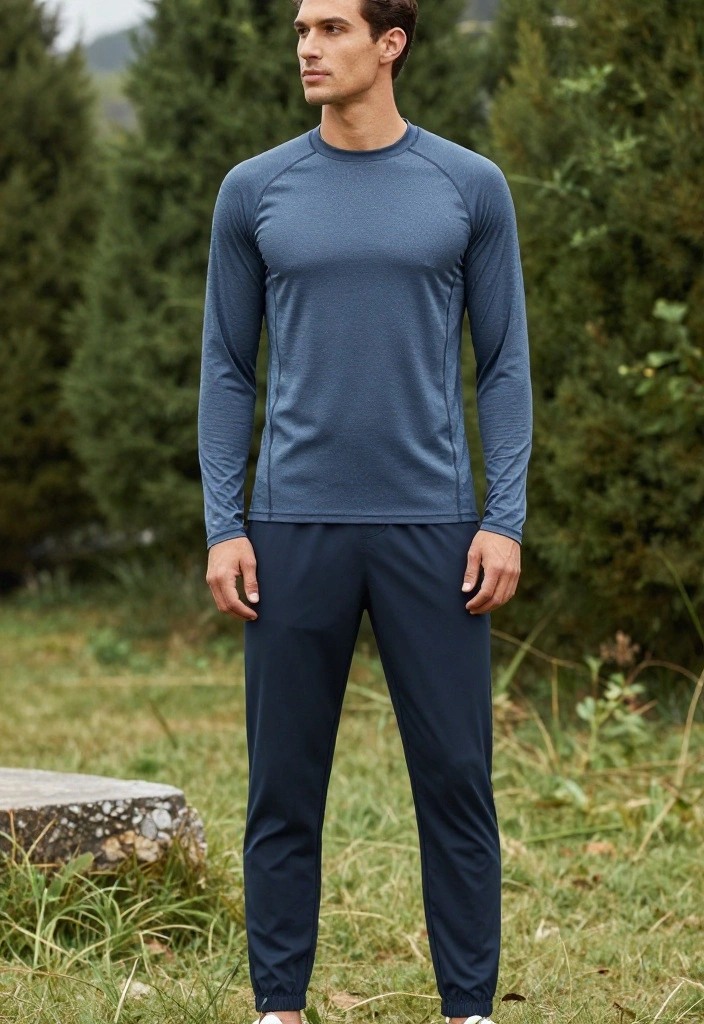 20 Workout Outfits for Men That Hit the Right Balance of Comfort and Style - 12. Layered Athletic Wear for Versatility 1