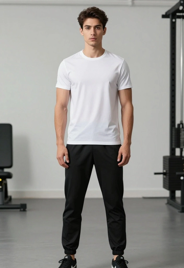 20 Workout Outfits for Men That Hit the Right Balance of Comfort and Style - 7. Minimalist Vibes for a Clean Look 1