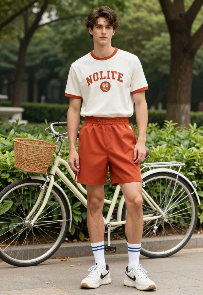 20 Workout Outfits for Men That Hit the Right Balance of Comfort and Style - 9. Vintage-Inspired Activewear 1
