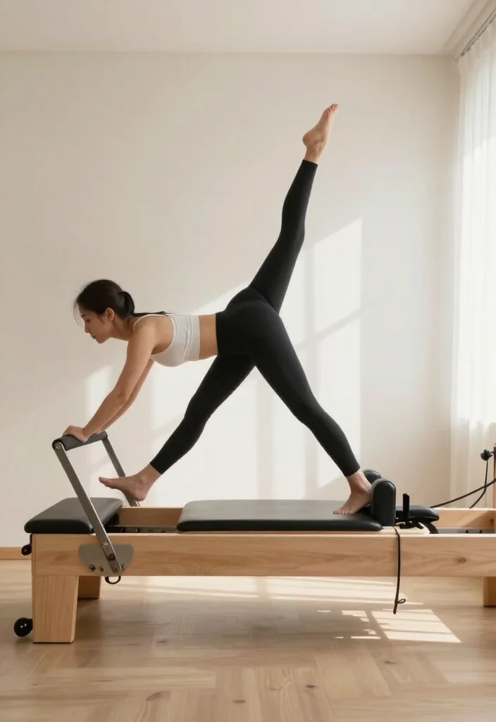 20 Workout Without Gym Ideas for Small Spaces Like Apartments, Hotels, and Dorm Rooms - 18. Mini Pilates Reformer Workouts 1