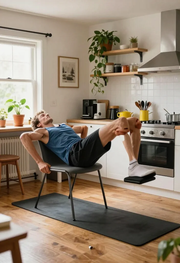 20 Workout Without Gym Ideas for Small Spaces Like Apartments, Hotels, and Dorm Rooms - 3. Chair Workouts 1