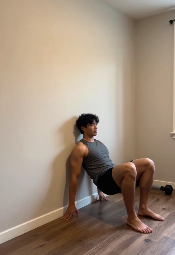 20 Workout Without Gym Ideas for Small Spaces Like Apartments, Hotels, and Dorm Rooms - 7. Wall Workouts 1