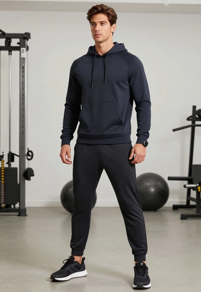 21 Affordable Gym Outfits for Men Under $60 That Hold Up Through Heavy Training - 2. Athletic Joggers with a Lightweight Hoodie 1