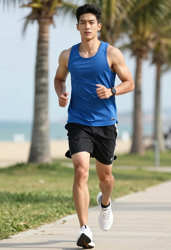 21 Affordable Gym Outfits for Men Under $60 That Hold Up Through Heavy Training - 21. Sporty Tank Top with Board Shorts 1