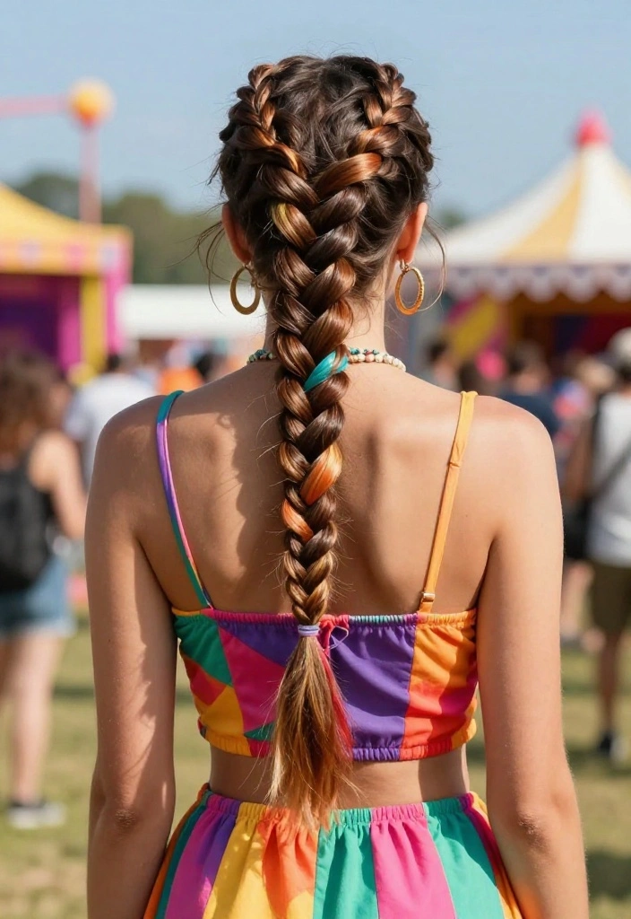 21 Boho Braided Summer Updo Hairstyles for Festival Season - 13. Twisted Side Braid 1