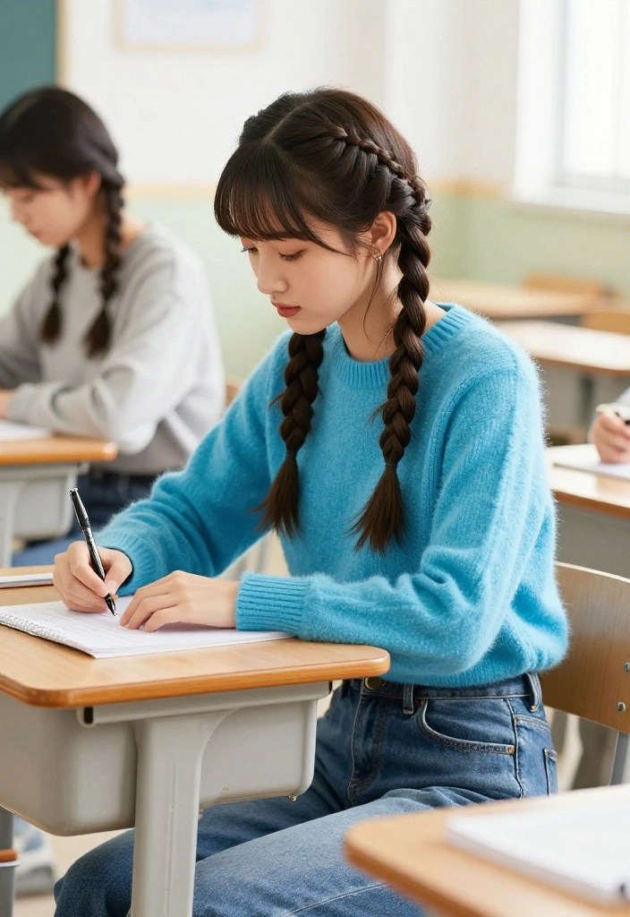 21 Braided Back to School Hairstyles for a Totally Unique Look - 18. Braided Bangs 1
