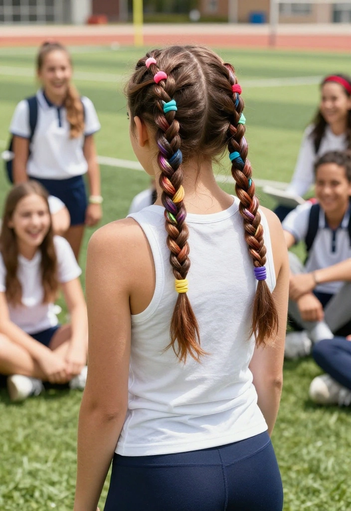 21 Braided Back to School Hairstyles for a Totally Unique Look - 2. Dutch Braid Pigtails 1