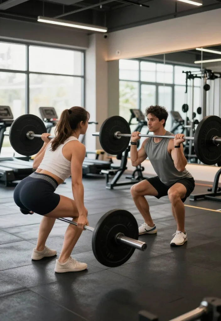 21 Couple Gym Routines You Can Do Side by Side for a Full Body Workout Together - 18. Partner Deadlifts 1
