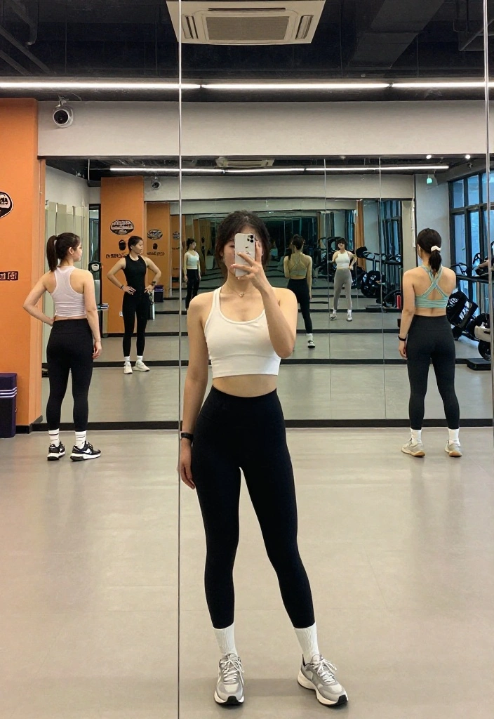 21 Gym Selfie Lighting Tips to Always Get the Perfect Shot No Matter Where You Are - 5. Use Mirrors to Your Advantage 1