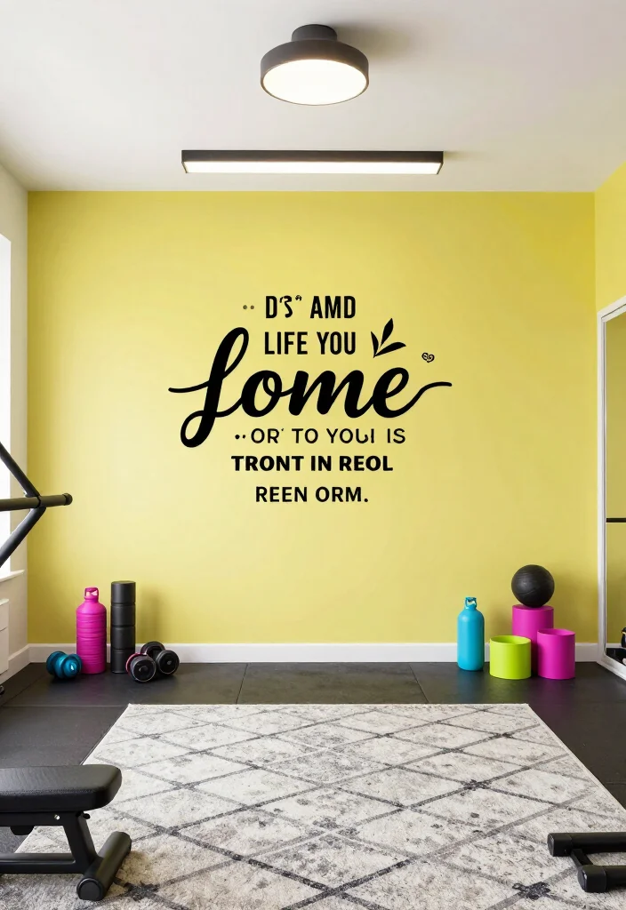 21 Home Gym Design Ideas That Look Stylish Enough to Make Your Guests Jealous - 14. Quick-Fix Decor 1