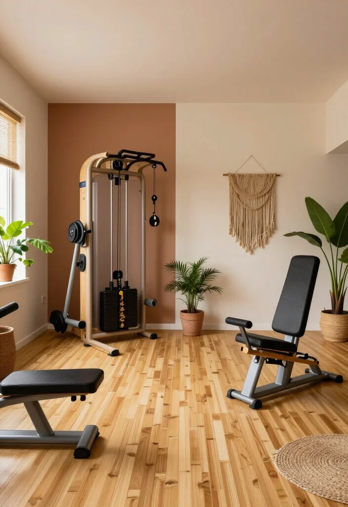 21 Home Gym Design Ideas That Look Stylish Enough to Make Your Guests Jealous - 16. Eco-Friendly Gym 1