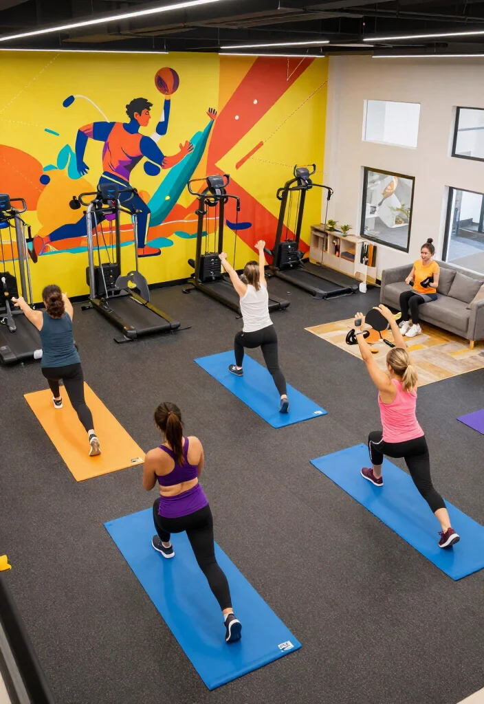 21 Home Gym Design Ideas That Look Stylish Enough to Make Your Guests Jealous - 19. Collaborative Space 1