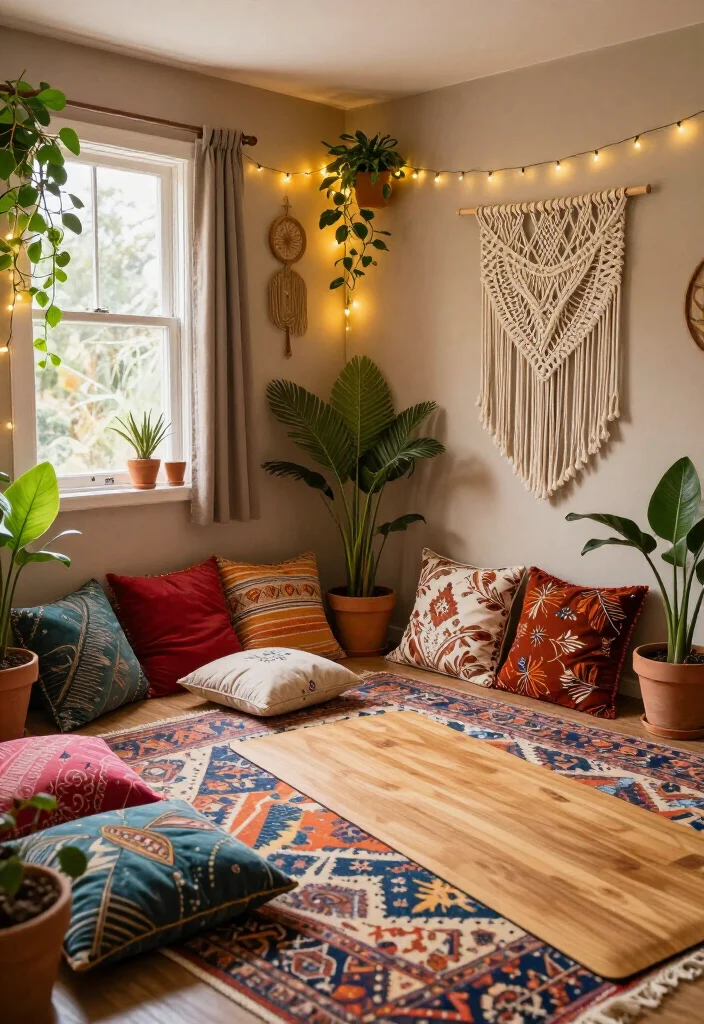 21 Home Gym Design Ideas That Look Stylish Enough to Make Your Guests Jealous - 2. Bohemian Bliss 1