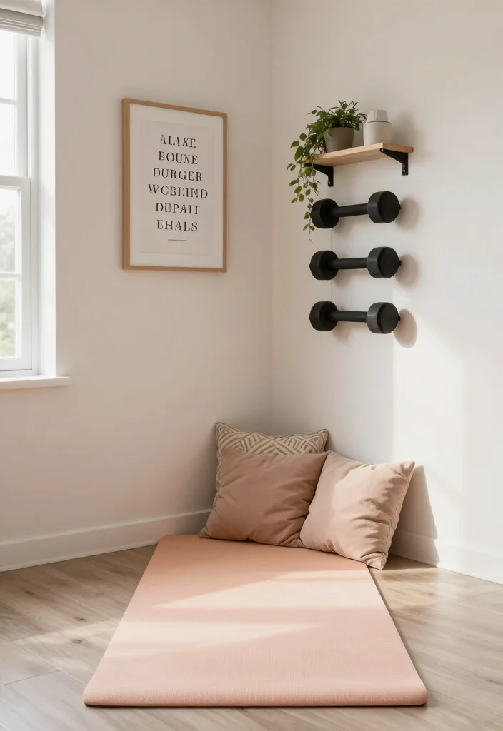 21 Home Gym Design Ideas That Look Stylish Enough to Make Your Guests Jealous - 4. Cozy Corner Gym 1