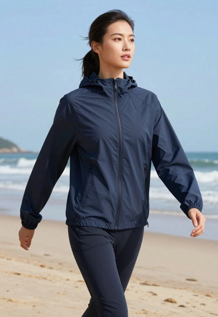 21 Modest Gym Outfits for Muslim Women That Are Breathable, Athletic, and Beautiful - 17. Trendy Windbreakers 1