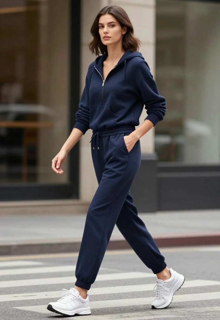 21 Modest Gym Outfits for Muslim Women That Are Breathable, Athletic, and Beautiful - 18. Polished Jogger Sets 1