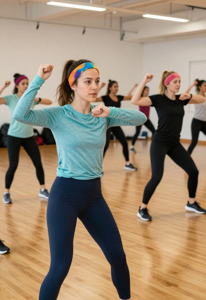 21 Modest Workout Outfit Ideas for Every Fitness Activity: Gym, Yoga, Running, and More - 19. Layering for Modesty in Cardio Classes 1