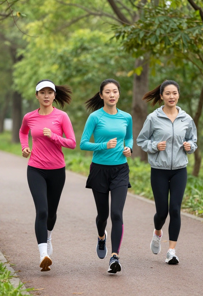 21 Modest Workout Outfit Ideas for Every Fitness Activity: Gym, Yoga, Running, and More - 3. Chic Running Outfit with Skirted Leggings 1