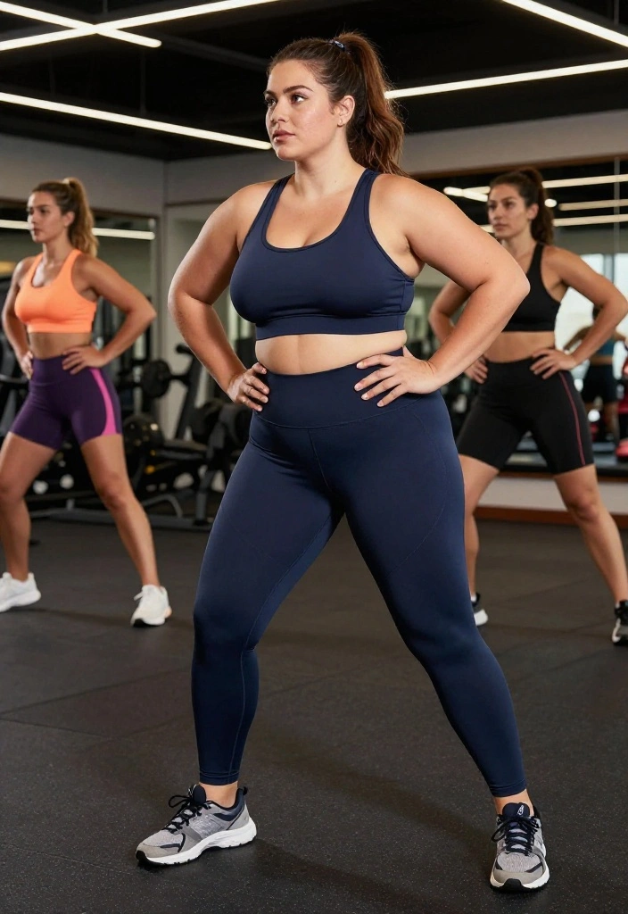 21 Plus Size Workout Outfit Sets With High-Impact Support for Intense Training - 7. Compression Fabrics 1