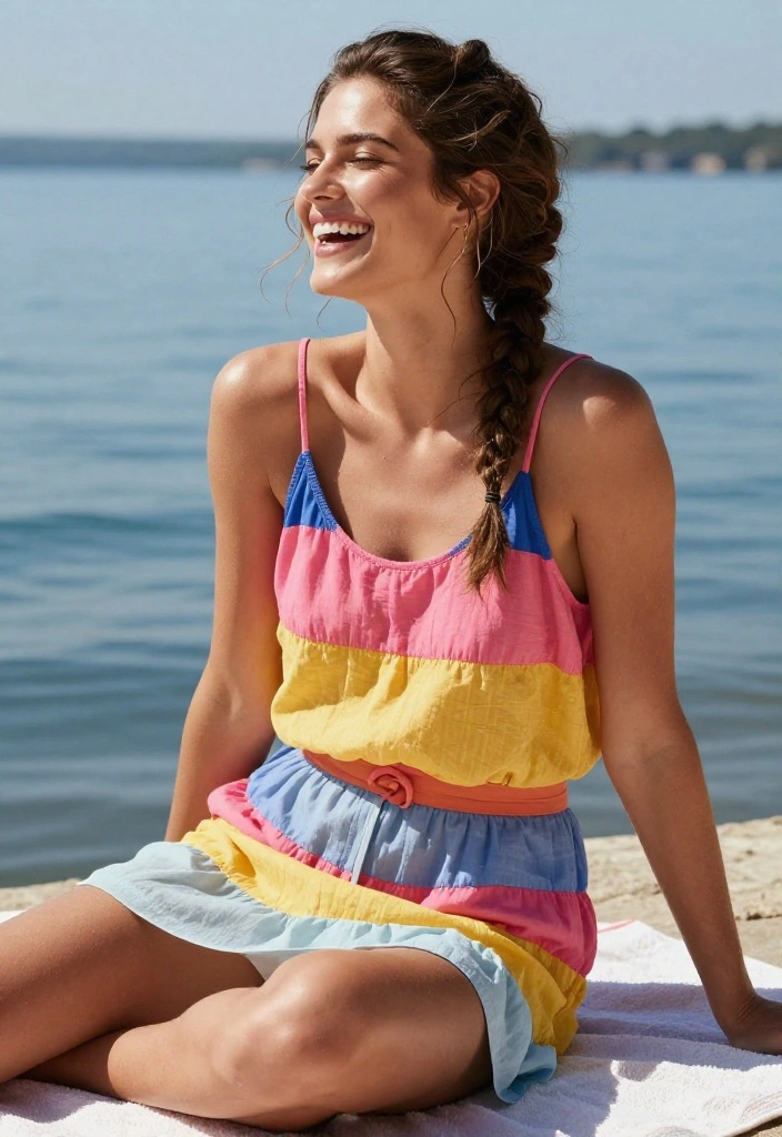 21 Quick Lake Hairstyles You Can Use to Hide Greasy Hair - 17. Messy Braid Bun 1