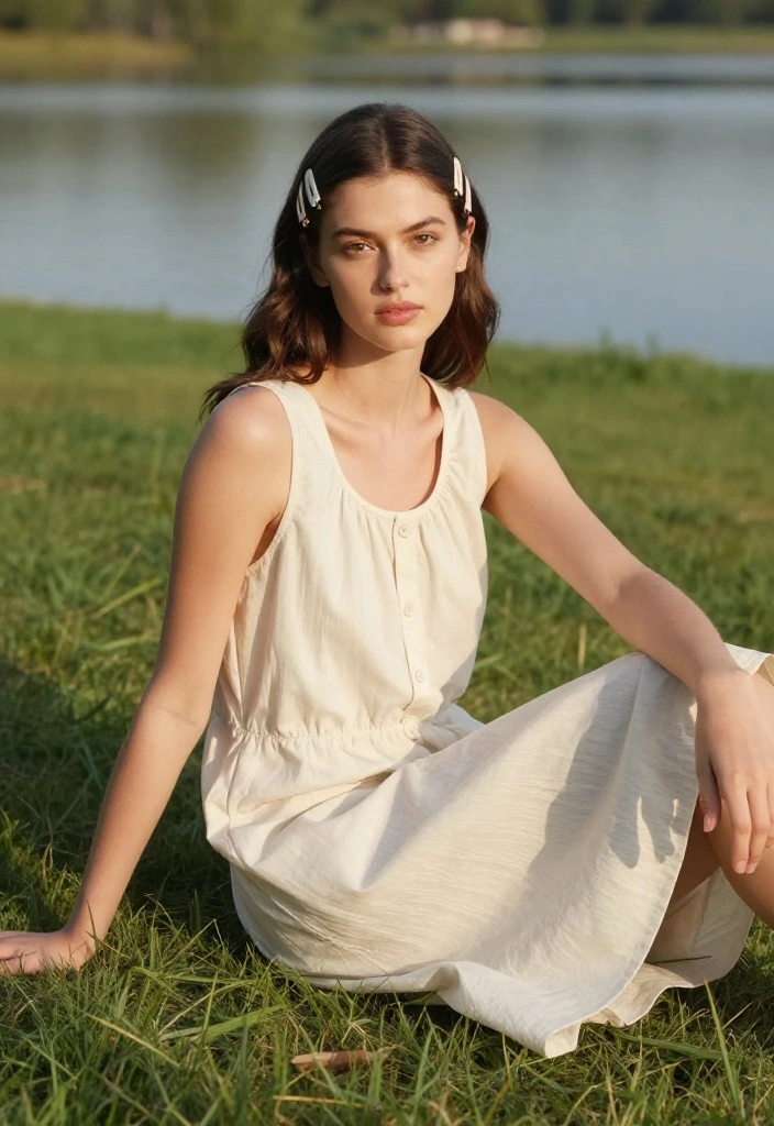 21 Quick Lake Hairstyles You Can Use to Hide Greasy Hair - 18. Simple Flip with Hair Clips 1