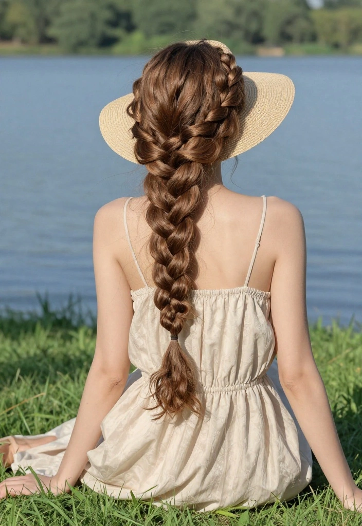 21 Quick Lake Hairstyles You Can Use to Hide Greasy Hair - 2. Braided Crown 1