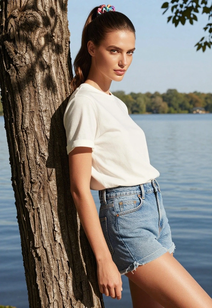21 Quick Lake Hairstyles You Can Use to Hide Greasy Hair - 9. Classic Ponytail with a Twist 1