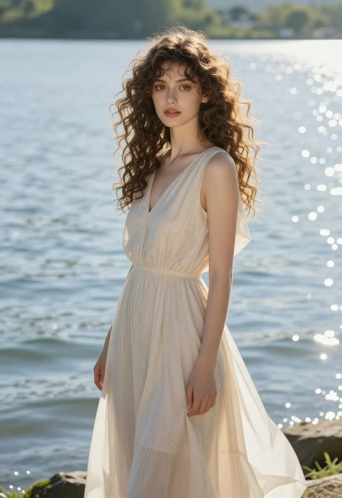 21 Simple Lake Hairstyles That Are Perfect for Short Hair - 12. Romantic Curls 1
