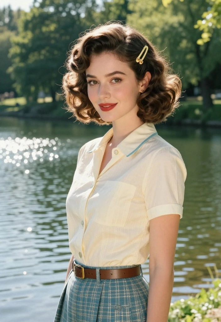 21 Simple Lake Hairstyles That Are Perfect for Short Hair - 18. Vintage Pinup Style 1