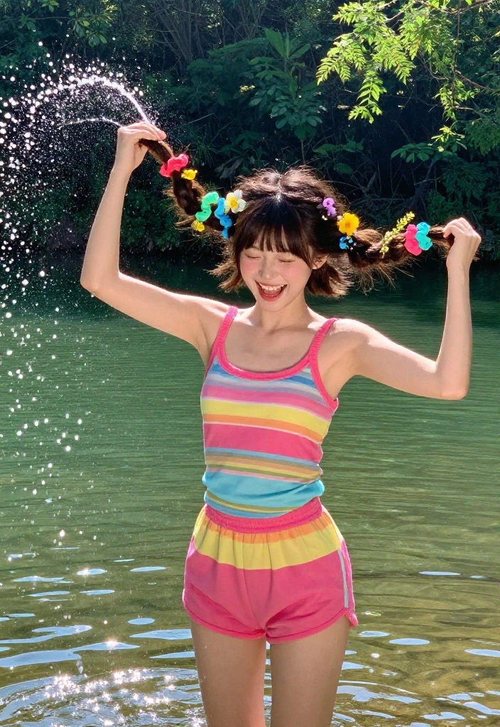 21 Simple Lake Hairstyles That Are Perfect for Short Hair - 2. Playful Pigtails 1