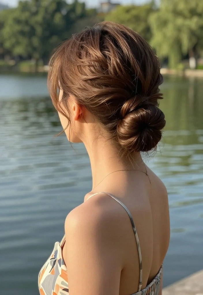 21 Simple Lake Hairstyles That Are Perfect for Short Hair - 8. Chic Twist 1