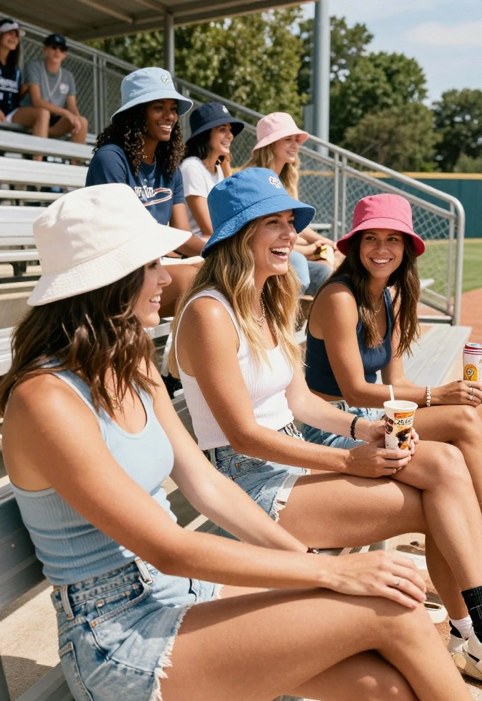 25 Cute Softball Game Outfits to Wear as a Spectator - 13. Stylish Bucket Hats for Sun Protection 1