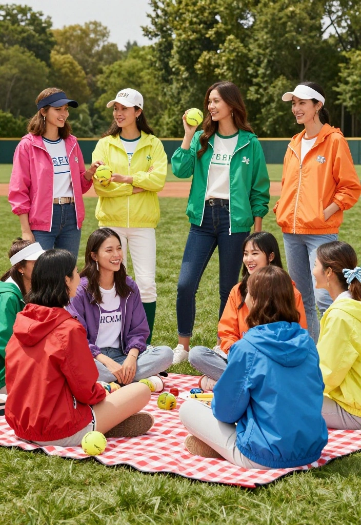 25 Cute Softball Game Outfits to Wear as a Spectator - 17. Lightweight Windbreakers 1