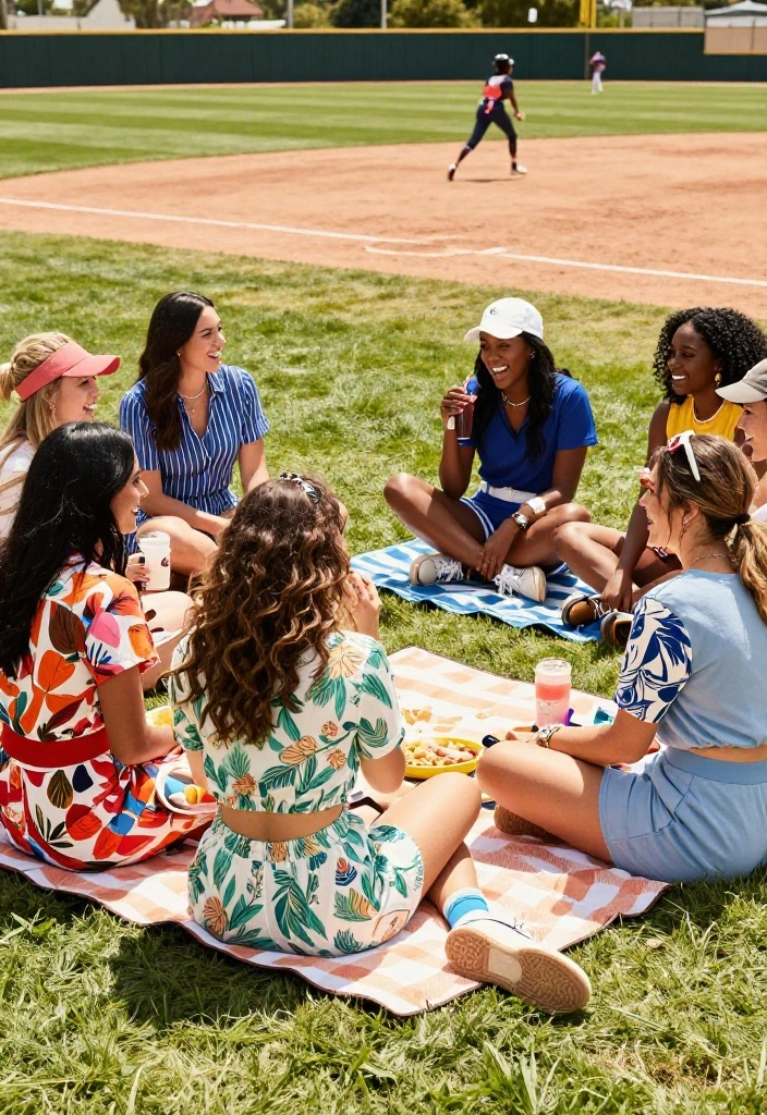 25 Cute Softball Game Outfits to Wear as a Spectator - 2. Sporty Rompers for the Win 1