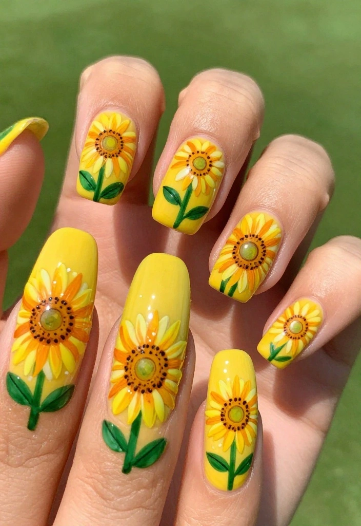25 Golf Nail Designs That Are Preppy and Course-Approved - 18. Themed Season Designs 1
