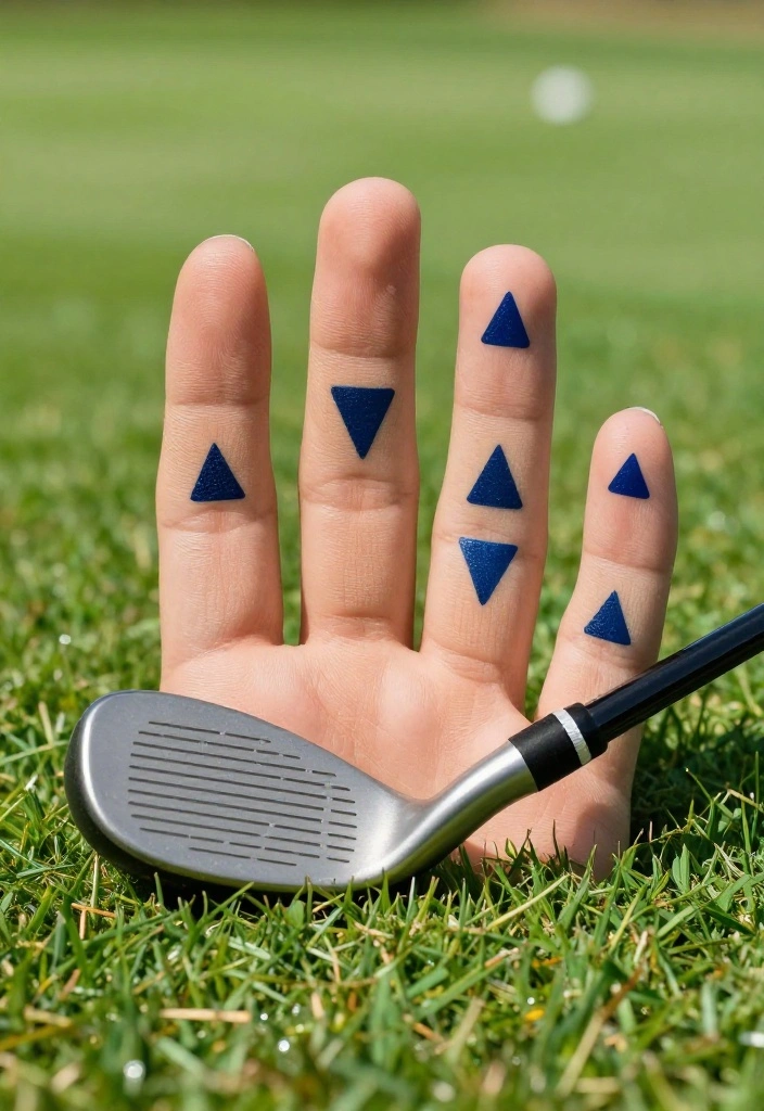 25 Golf Nail Designs That Are Preppy and Course-Approved - 19. Geometric Shapes 1