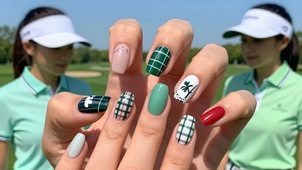 25 Golf Nail Designs That Are Preppy and Course-Approved - Golfing Goal
