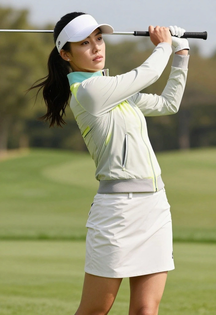25 Golf Skirt Outfits That Are Trendy and Tournament-Ready - 3. Layering with Style: Skirts and Jackets 1
