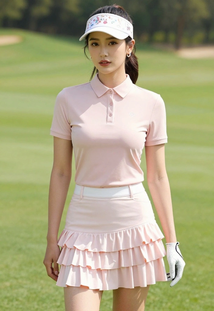 25 Golf Skirt Outfits That Are Trendy and Tournament-Ready - 4. Feminine Details with Ruffles 1