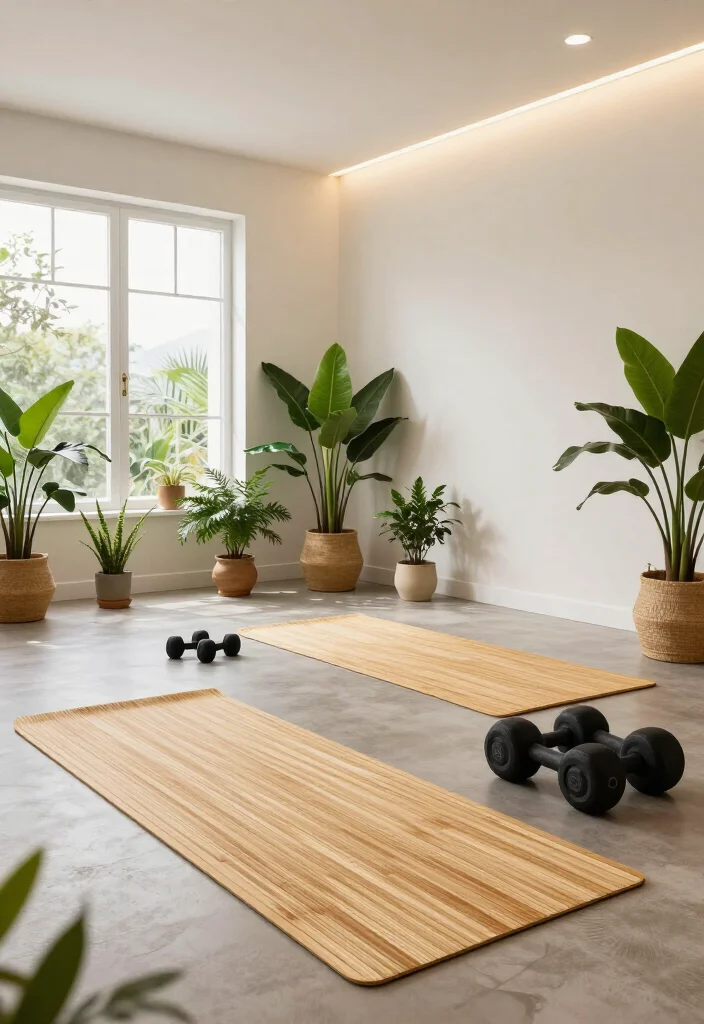 25 Home Gym Ideas to Build the Perfect Workout Space in Any Room of Your House - 12. Eco-Friendly Gym Setup 1
