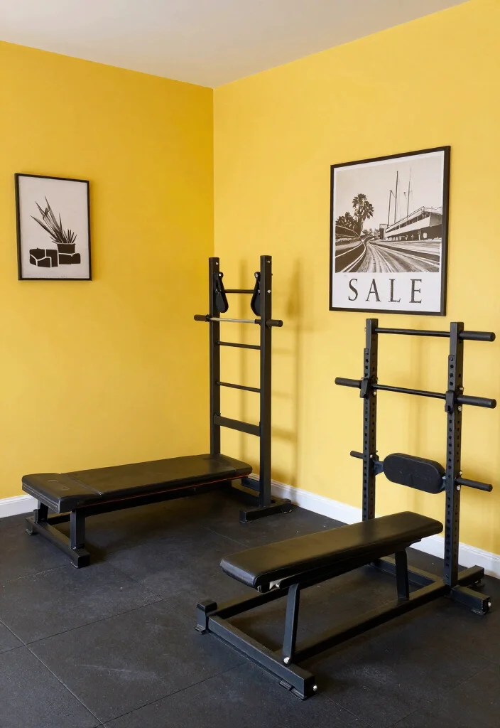 25 Home Gym Ideas to Build the Perfect Workout Space in Any Room of Your House - 15. Garage Sale Gym 1
