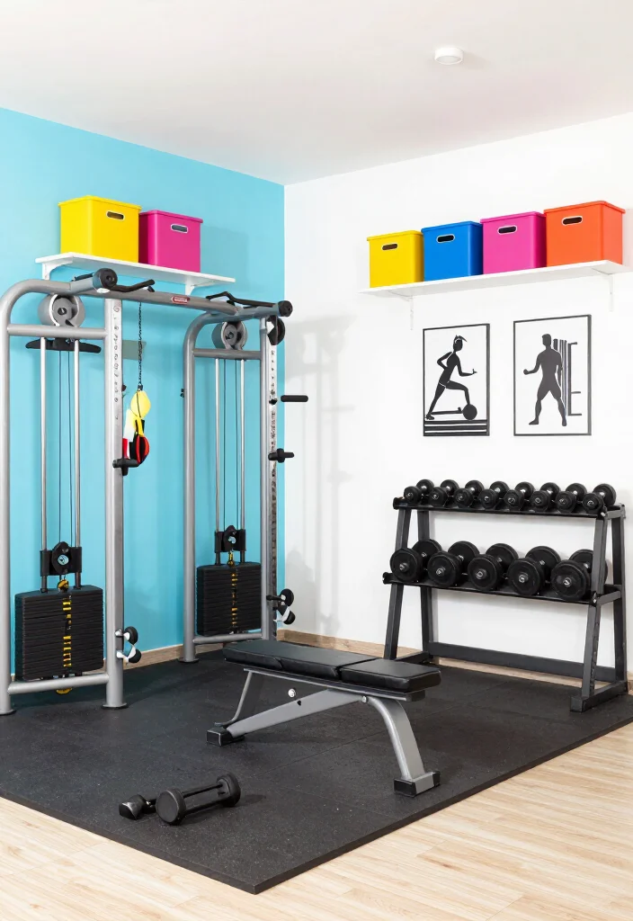 25 Home Gym Ideas to Build the Perfect Workout Space in Any Room of Your House - 4. Chic Garage Gym 1