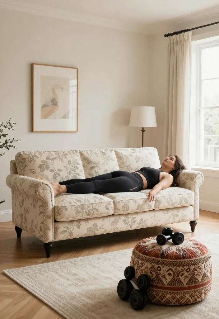 25 Home Gym Ideas to Build the Perfect Workout Space in Any Room of Your House - 9. Multifunctional Room Gym 1