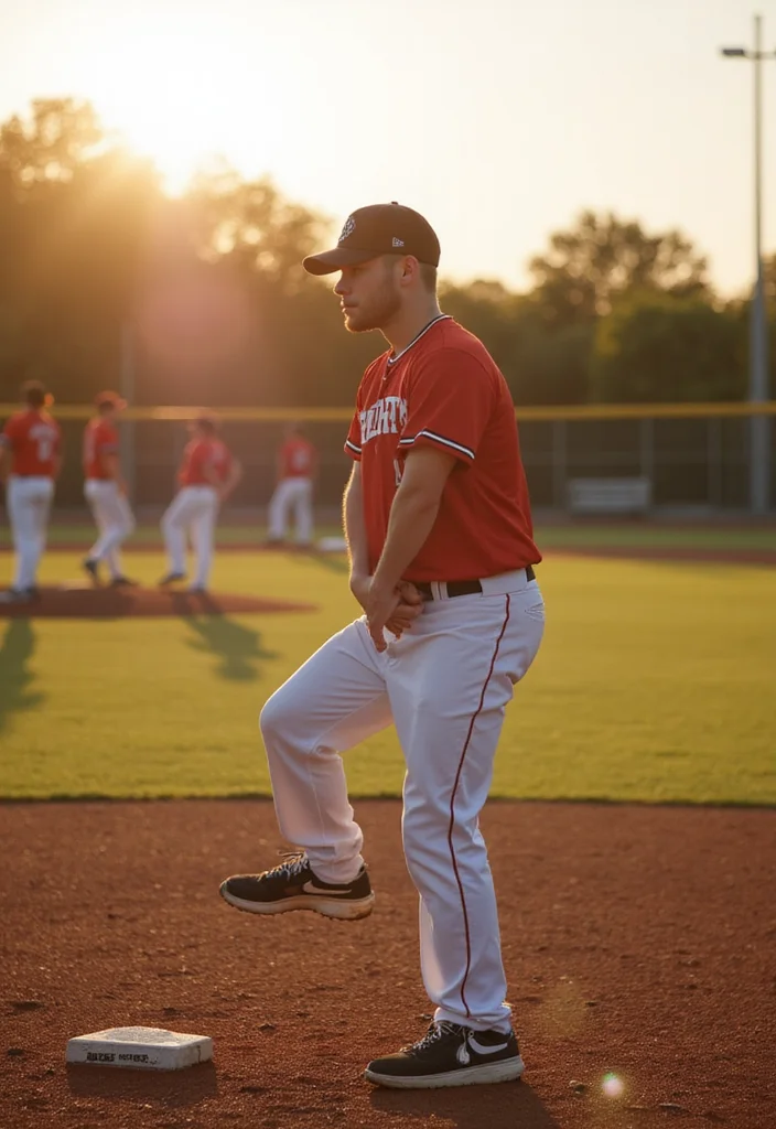 30 Baseball Senior Photo Ideas That Capture the Spirit of the Game - 10. Warm-Up Rituals 1